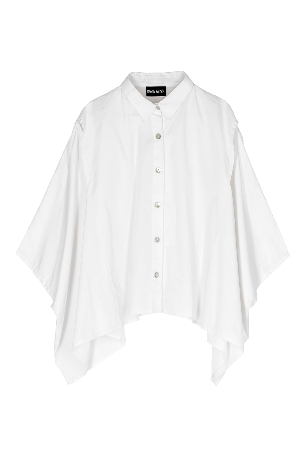 Haute couture white shirt Imane Ayissi