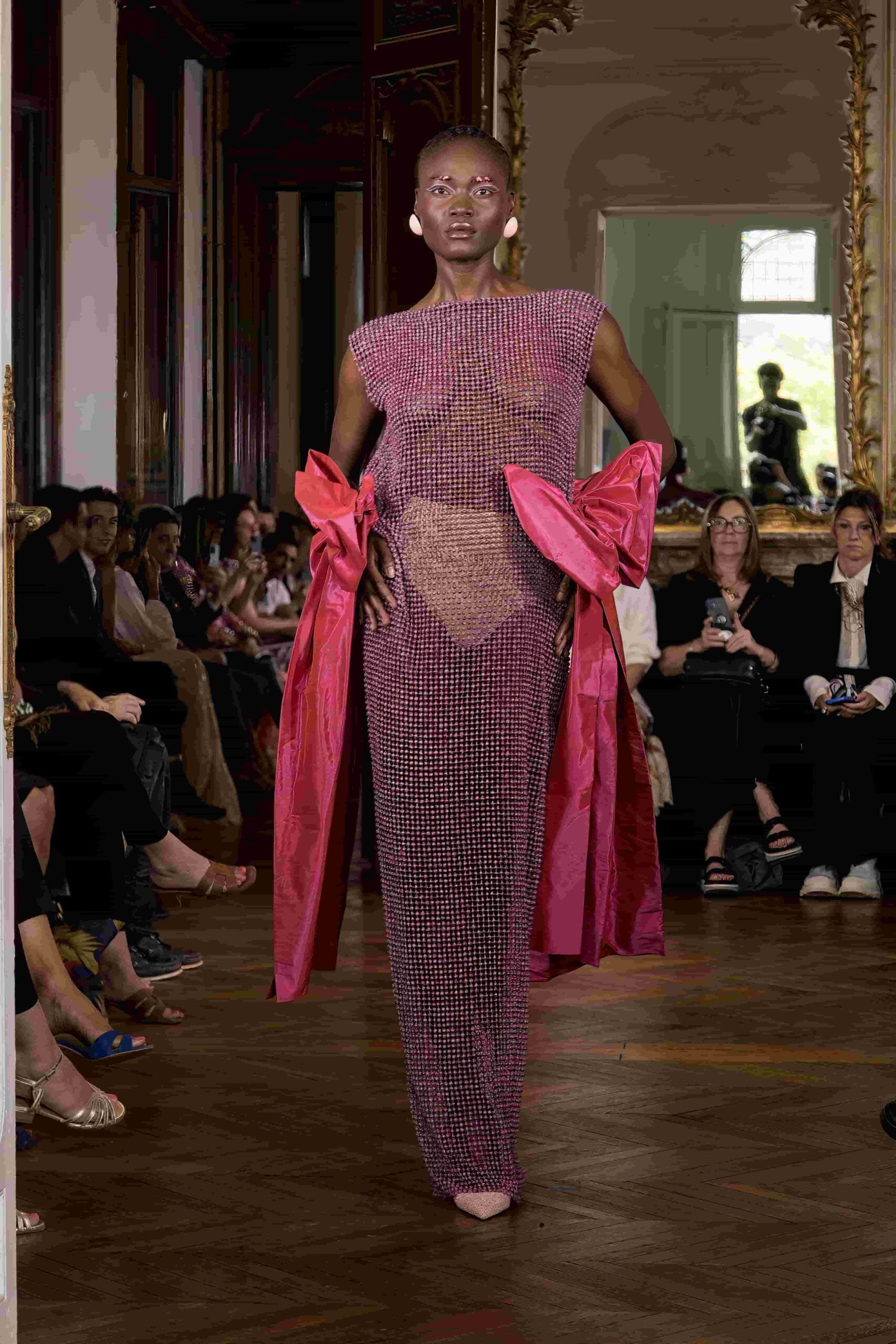 Imane Ayissi haute couture beaded dress