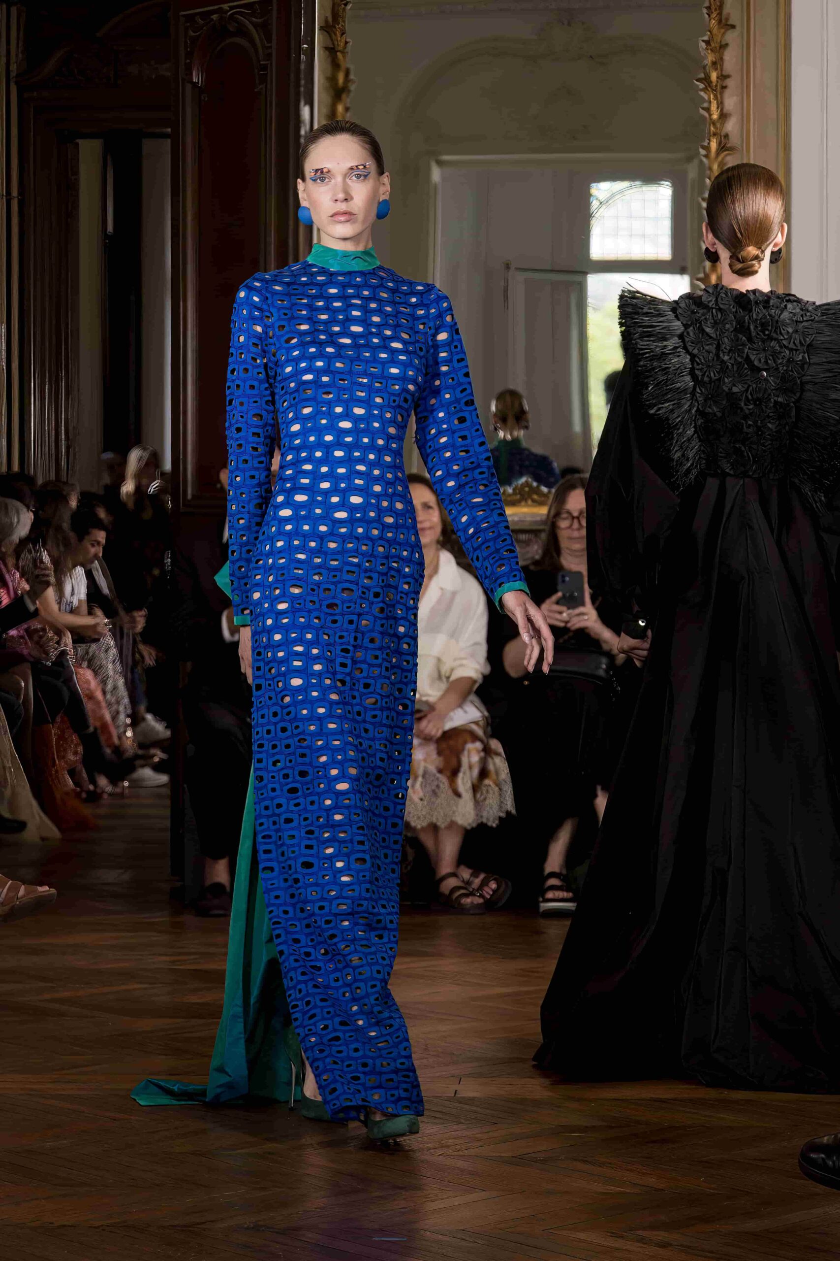 Haute couture blue dress Imane Ayissi