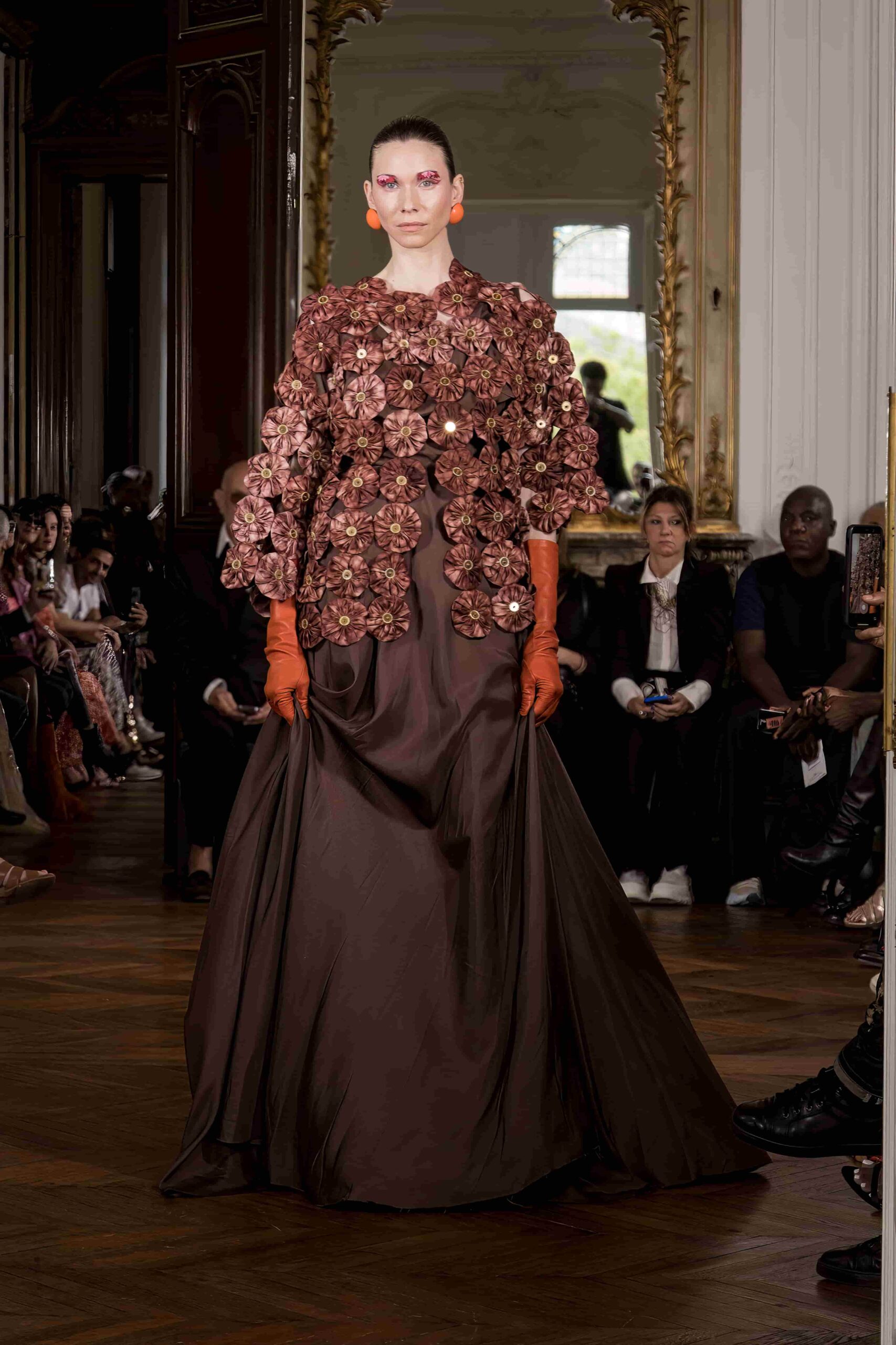 Haute couture evening coat Imane Ayissi
