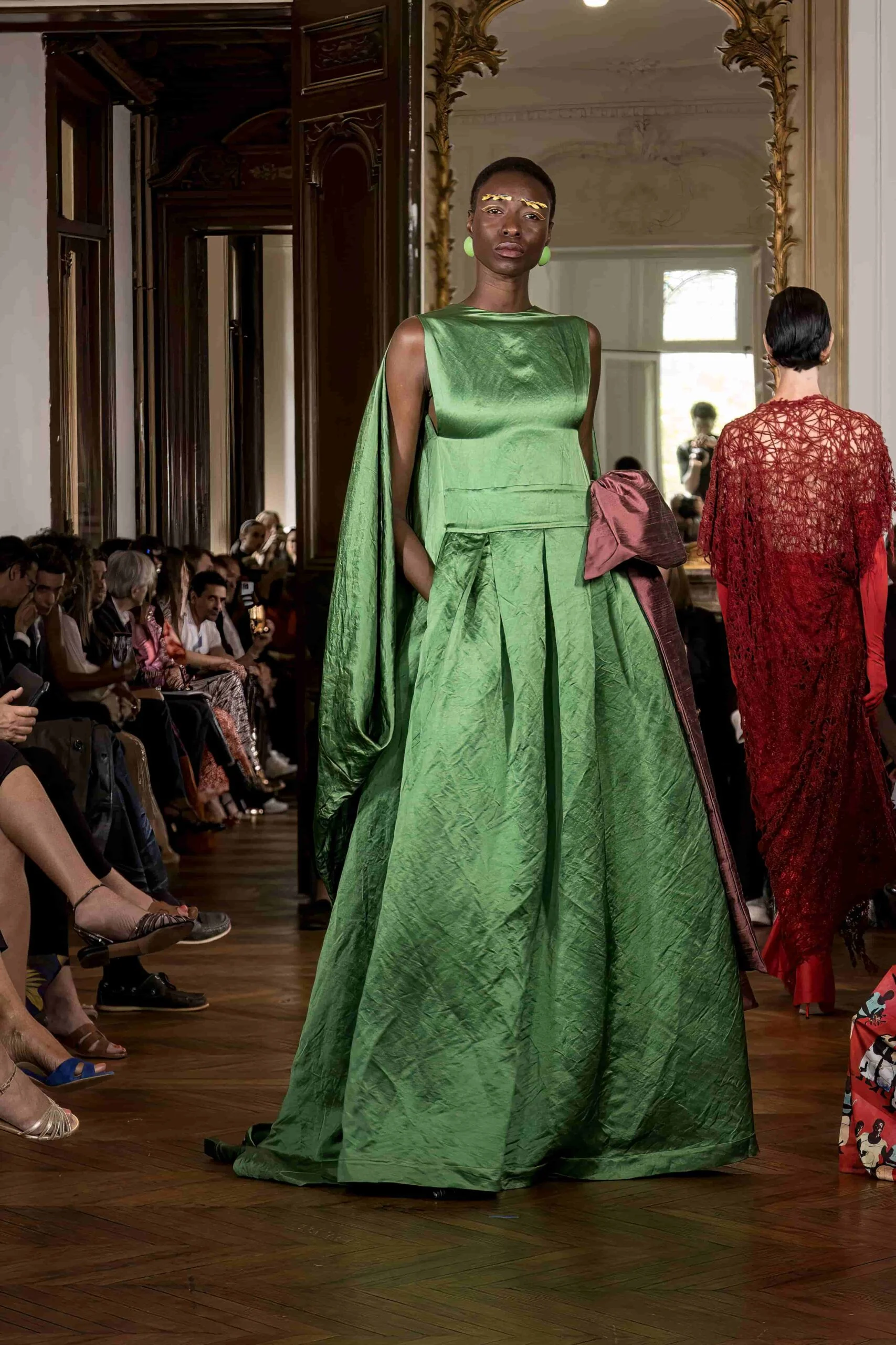 Robe verte haute couture Imane Ayissi